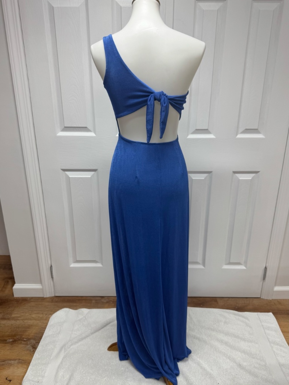 Lucy in the Sky - Blue One Shoulder Maxi Dress -Size XS -  NEW Without Tags. - Picture 2 of 13